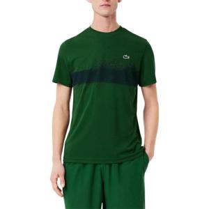 imageLacoste Mens Sport Tennis X Novak Djokovic TShirtGreenNavy Blue