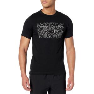 imageLacoste Mens Ultra Dry XXL Logo Sport TShirtBlack Lacoste Croc Print