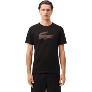 imageLacoste Mens Ultra Dry XXL Logo Sport TShirtBlackExpresso