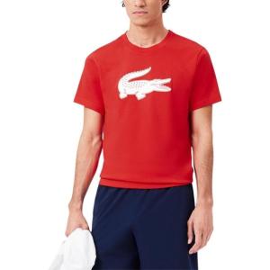 imageLacoste Mens Ultra Dry XXL Logo Sport TShirtGrenadineWhite