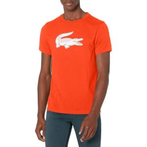 imageLacoste Mens Ultra Dry XXL Logo Sport TShirtSunriseWhite