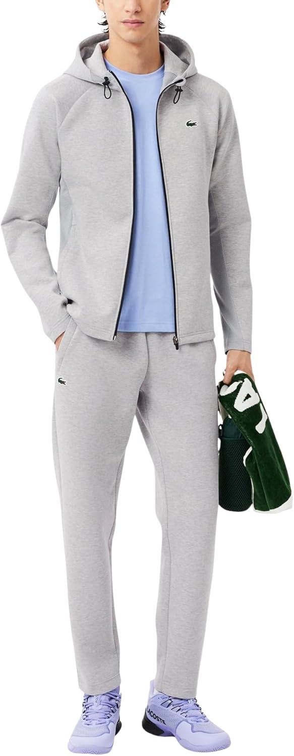 imageLacoste Mens Breathable Sport SweatpantsSilver ChineElephant Grey