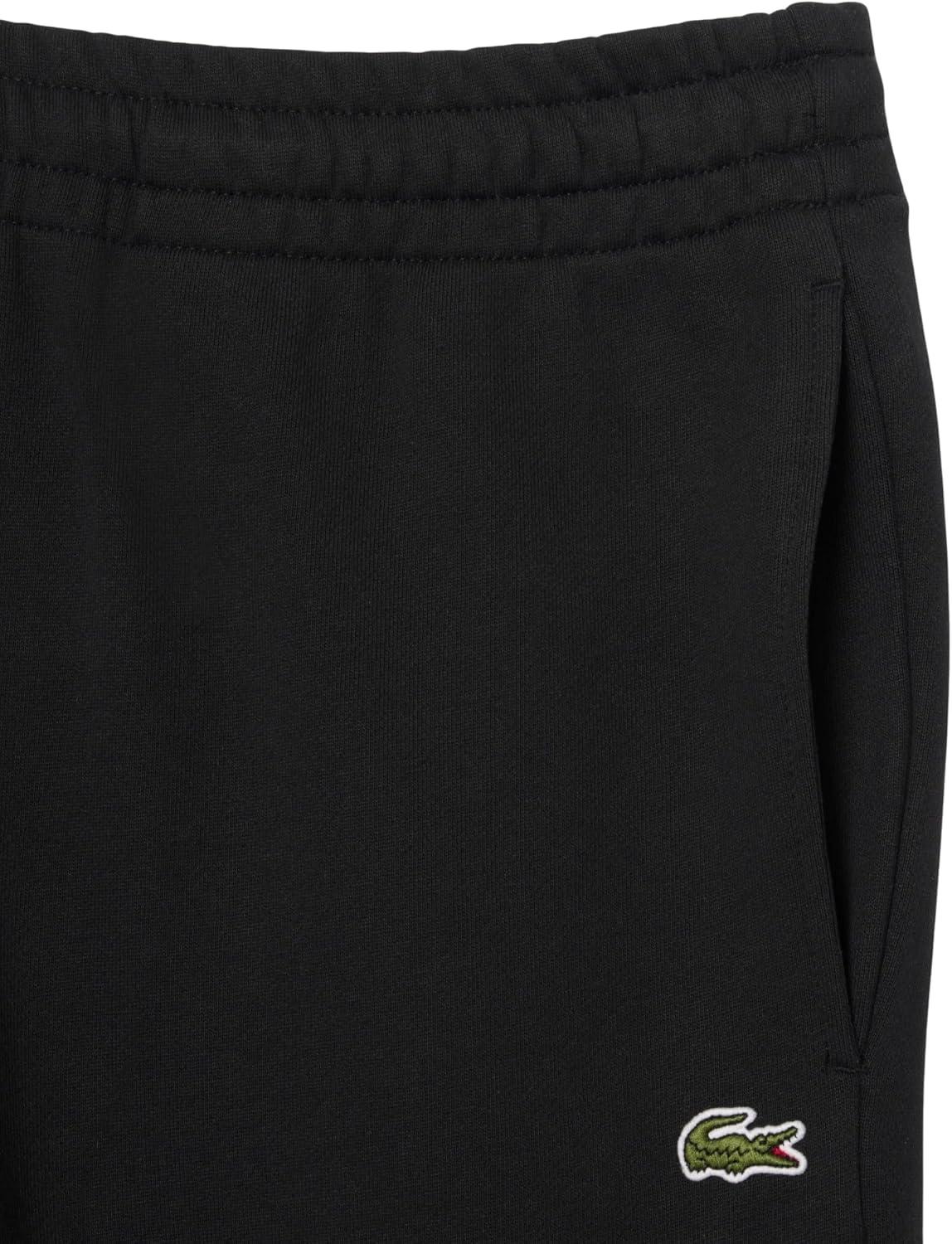 imageLacoste Mens Core Collection Tapered Fit Track PantsBlack Green Croc