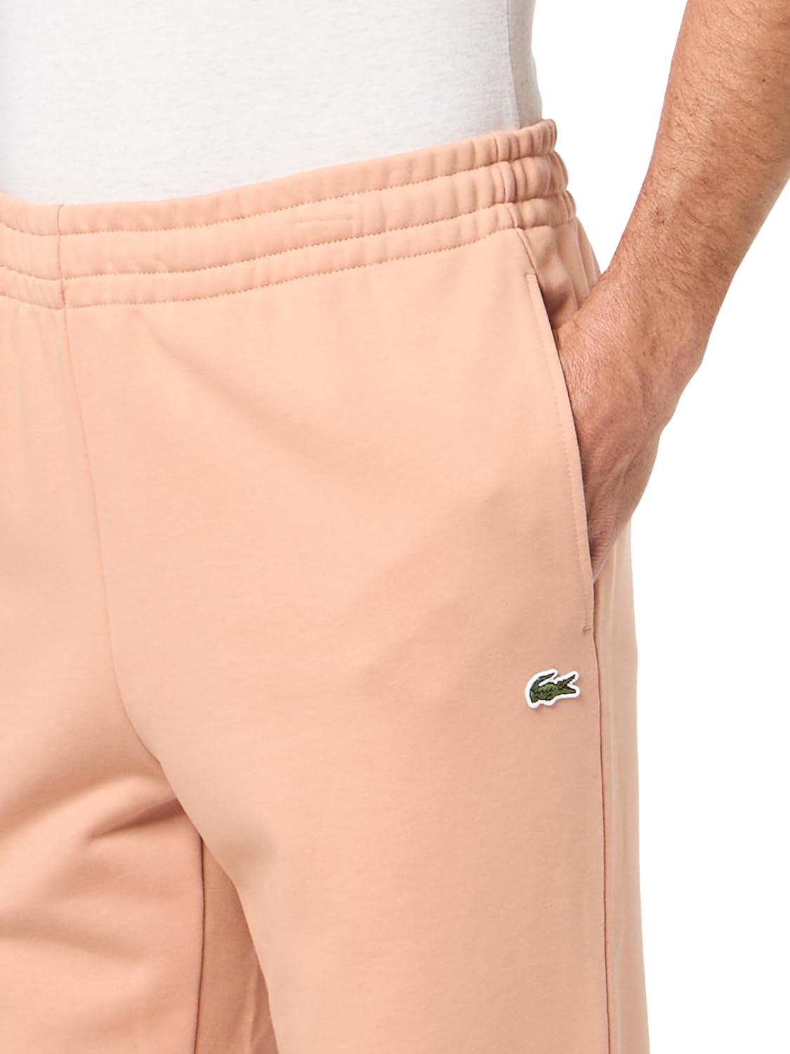 imageLacoste Mens Core Collection Tapered Fit Track PantsLatte Green Croc