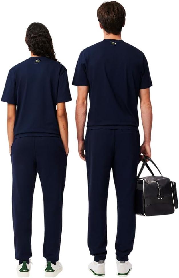 imageLacoste Mens Core Collection Tapered Fit Track PantsNavy Blue
