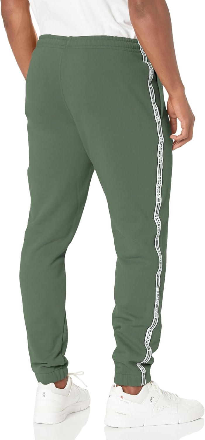 imageLacoste Mens Core Collection Tapered Fit Track PantsSequoia Taping