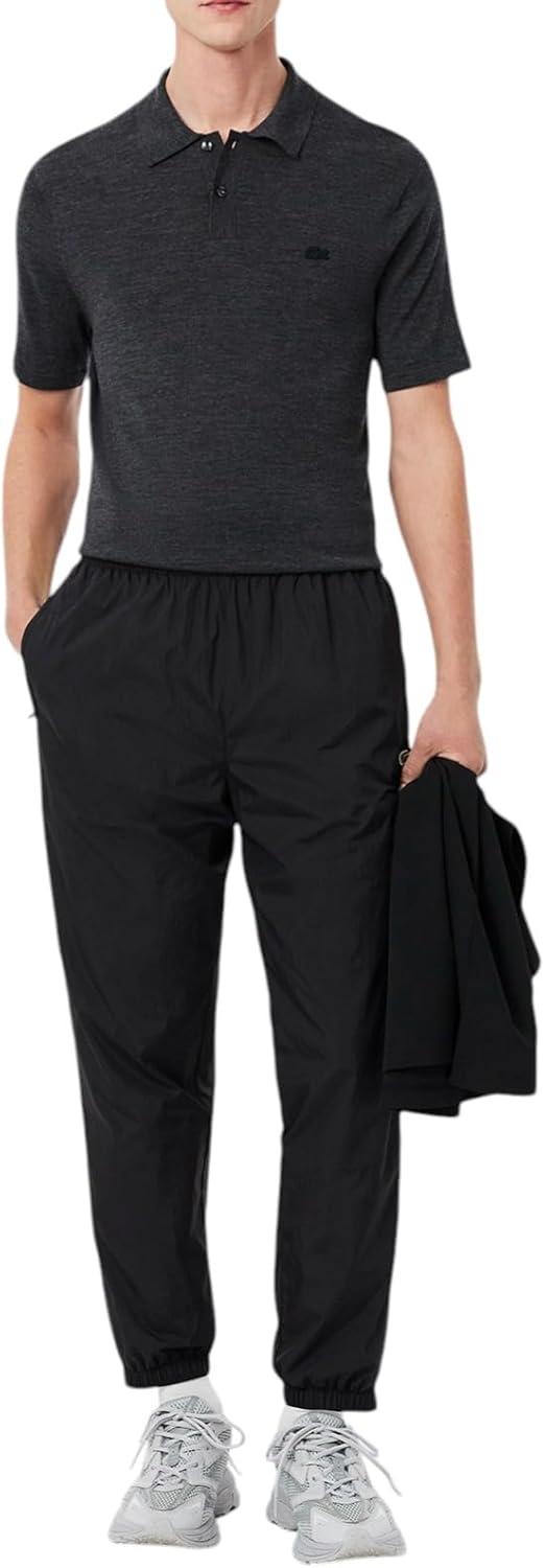 imageLacoste Mens Reg Fit Core Originals TrackpantsBlack