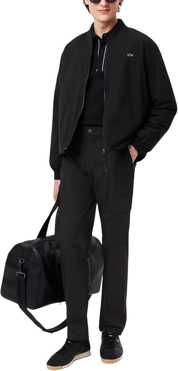 imageLacoste Mens Regular Fit Cargo PantsBlack