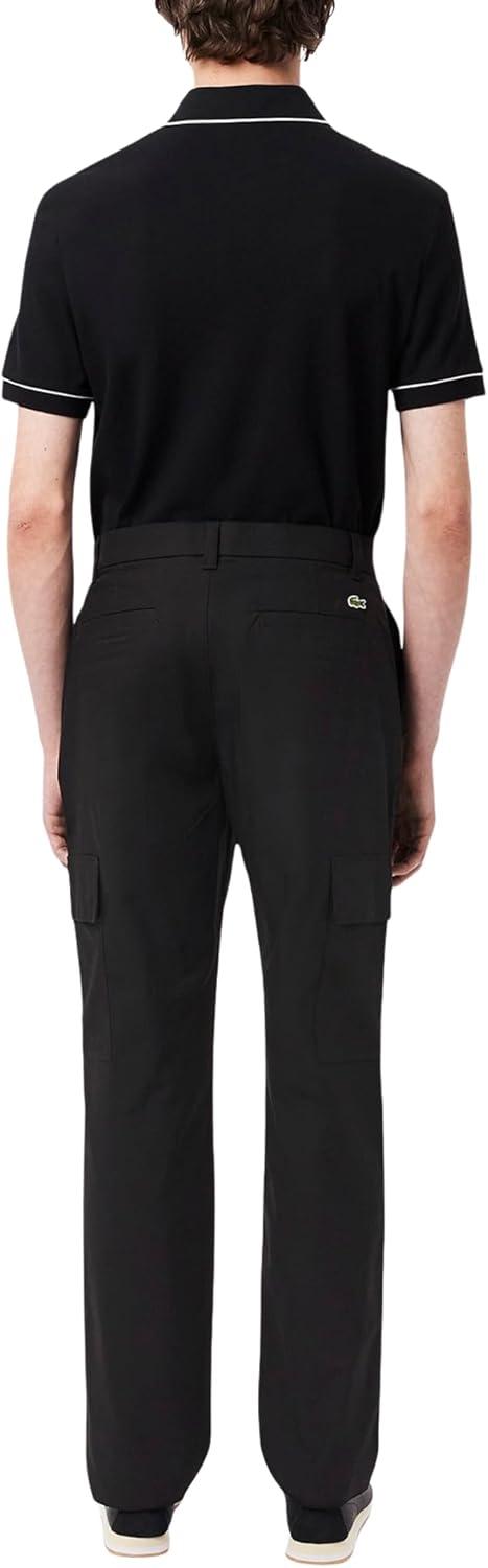 imageLacoste Mens Regular Fit Cargo PantsBlack