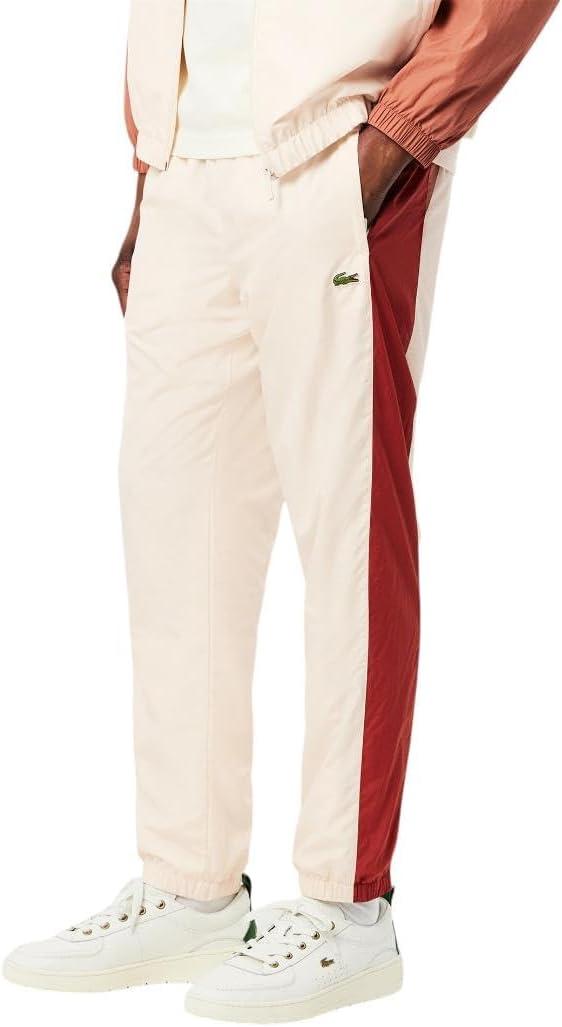 imageLacoste mens Regular Fit Colorblock TrackpantsLapland  Iberis   Track