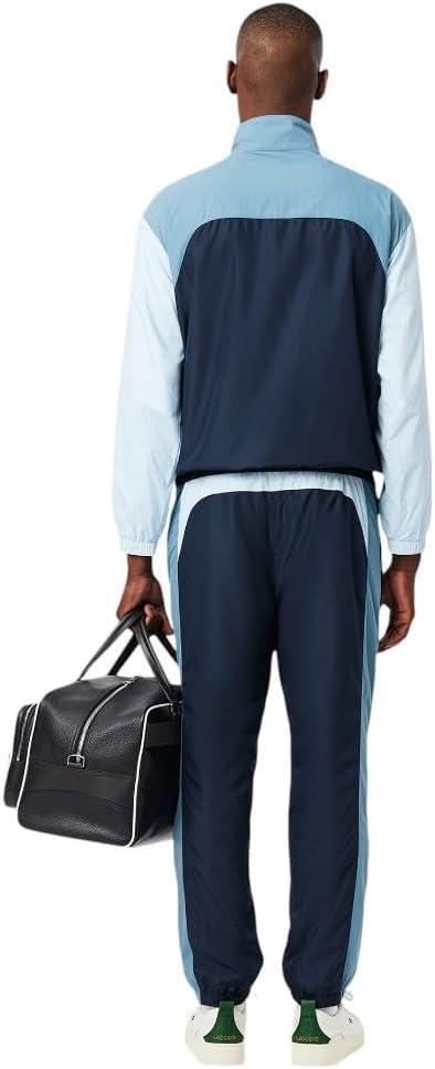 imageLacoste mens Regular Fit Colorblock TrackpantsNavy Blue  Dark Blue   Light Blue