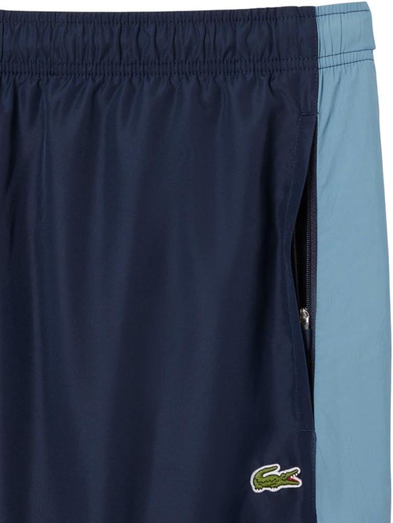 imageLacoste mens Regular Fit Colorblock TrackpantsNavy Blue  Dark Blue   Light Blue