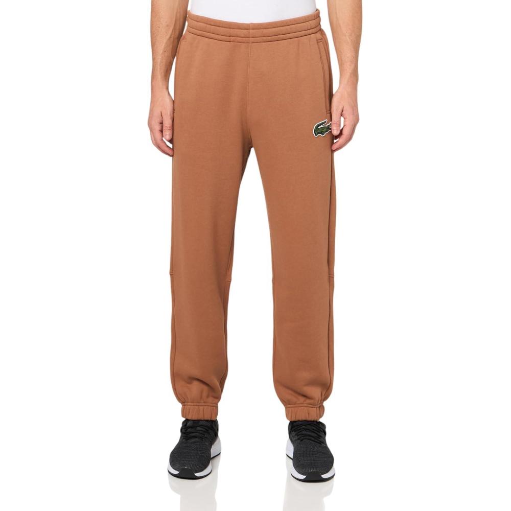 imageLacoste Mens Core Collection Relaxed Fit Track PantsPecan