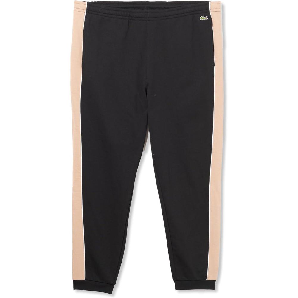 imageLacoste Mens Core Collection Tapered Fit Track PantsBlackViennese