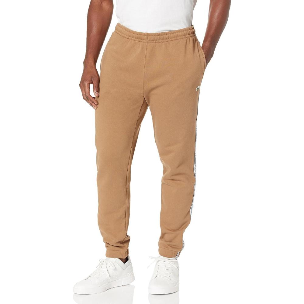 imageLacoste Mens Core Collection Tapered Fit Track PantsCookie Taping