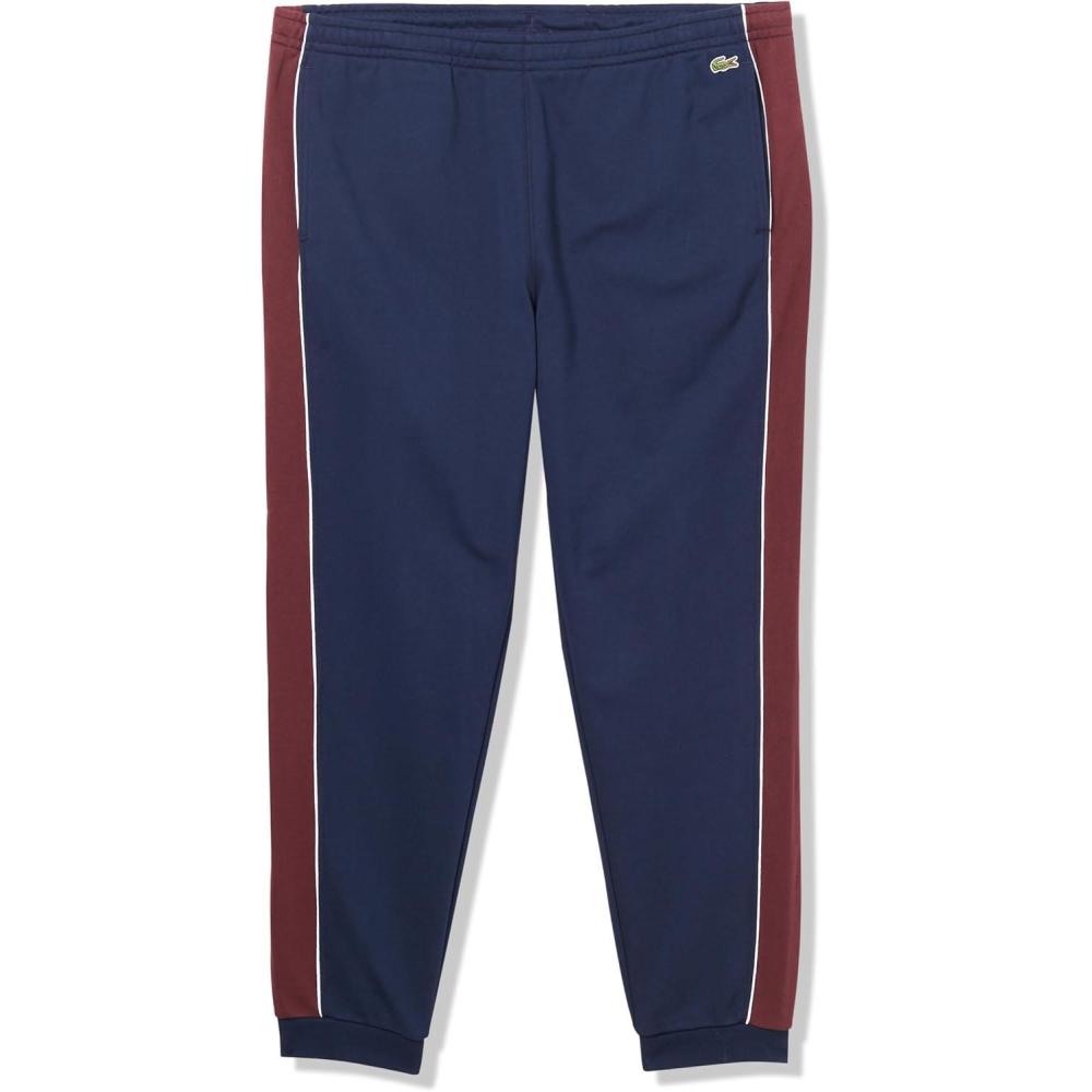 imageLacoste Mens Core Collection Tapered Fit Track PantsNavy BlueExpresso