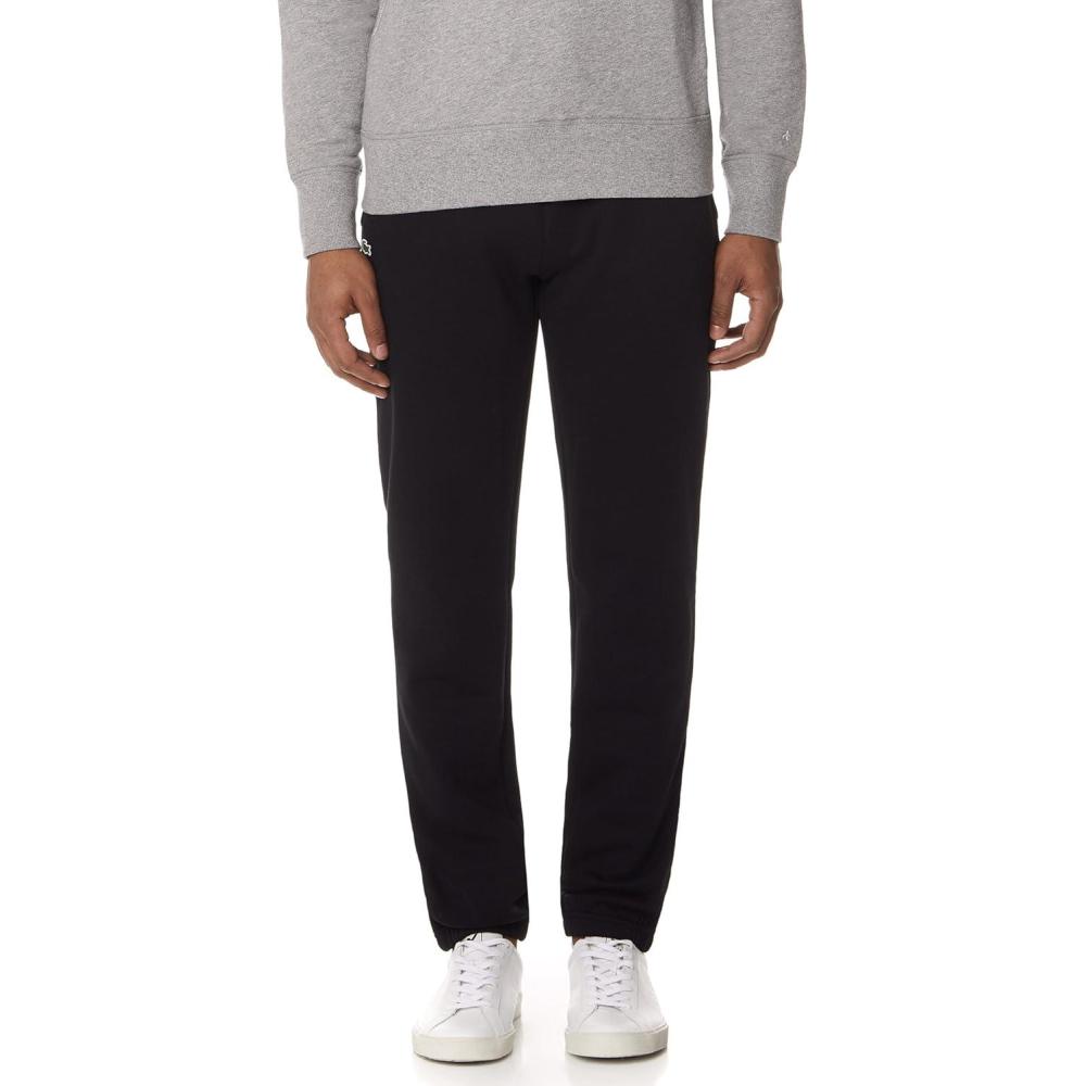 imageLacoste Mens Tennis Training Sport Fleece Pant with Elastic Leg OpeningBlack