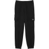 imageLacoste Mens Regular Fit NonBrushed Fleece Cargo SweatpantsBlack