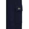 imageLacoste Mens Regular Fit NonBrushed Fleece Cargo SweatpantsNavy Blue
