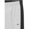imageLacoste Mens Tapered Fit Colorblock TrackpantsGray  Black