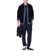 imageLacoste Mens Regular Fit NonBrushed Fleece Cargo SweatpantsNavy Blue