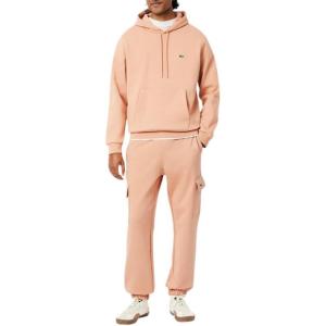 imageLacoste Mens Regular Fit NonBrushed Fleece Cargo SweatpantsLatte