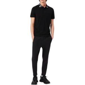 imageLacoste Mens Slim Fit Everyday Tech Double Face TrackpantsBlack