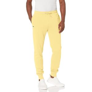 imageLacoste Mens Sport Fleece Trackpant With Rib Leg OpeningNapolitan Yellow
