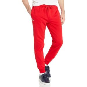 imageLacoste Mens Sport Fleece Trackpant With Rib Leg OpeningRed