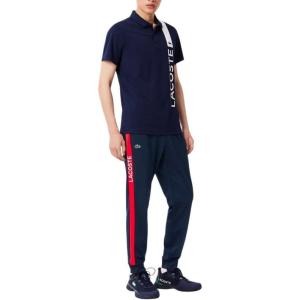imageLacoste Mens Sport Printed SweatpantsNavy BlueGrenadine Red