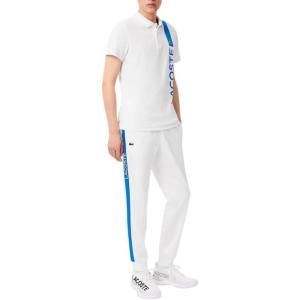 imageLacoste Mens Sport Printed SweatpantsWhiteGipsy Blue