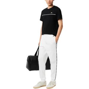 imageLacoste Mens Tapered Fit TrackpantsWhite