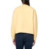 imageLacoste womens Oversized Cotton SweatshirtSesame Yellow