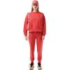 imageLacoste womens Oversized Cotton SweatshirtSierra Red