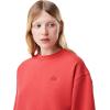 imageLacoste womens Oversized Cotton SweatshirtSierra Red