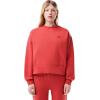 imageLacoste womens Oversized Cotton SweatshirtSierra Red