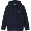 imageLacoste womens Relaxed Fit Double Face Pique HoodieMidnight Blue