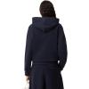imageLacoste womens Relaxed Fit Double Face Pique HoodieMidnight Blue