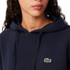 imageLacoste womens Relaxed Fit Double Face Pique HoodieMidnight Blue