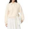 imageLacoste Womens Polo Collar SweatshirtOffwhite