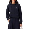 imageLacoste womens Relaxed Fit Double Face Pique HoodieMidnight Blue