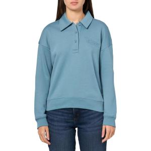 imageLacoste Womens Polo Collar SweatshirtShark Grey