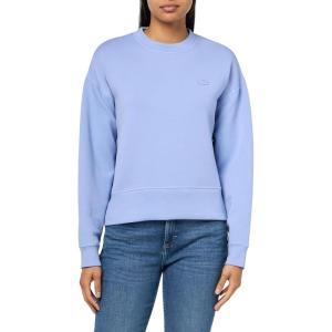 imageLacoste womens Oversized Cotton SweatshirtDelphinium Purple