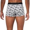 imageLacoste mens Cotton Stretch Print Animation TrunksGreyBlack