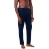 imageLacoste mens Cotton Stretch Tricolor Waistband Pajama PantsNavy Blue