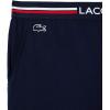 imageLacoste mens Cotton Stretch Tricolor Waistband Pajama PantsNavy Blue