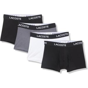 imageLacoste mens Cotton Stretch Essentials Trunks 7packBlackWhiteGrey