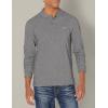 imageLacoste Mens Classic Long Sleeve Pique Polo ShirtCharcoal Heather