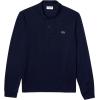 imageLacoste Mens Classic Long Sleeve Pique Polo ShirtNavy Blue
