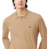 imageLacoste Mens Classic Long Sleeve Pique Polo ShirtViennois